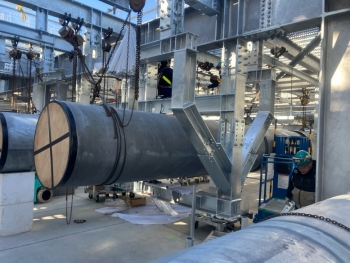 KẾT CẤU THÉP GIÁ ĐỠ ĐƯỜNG ỐNG DỰ ÁN OME